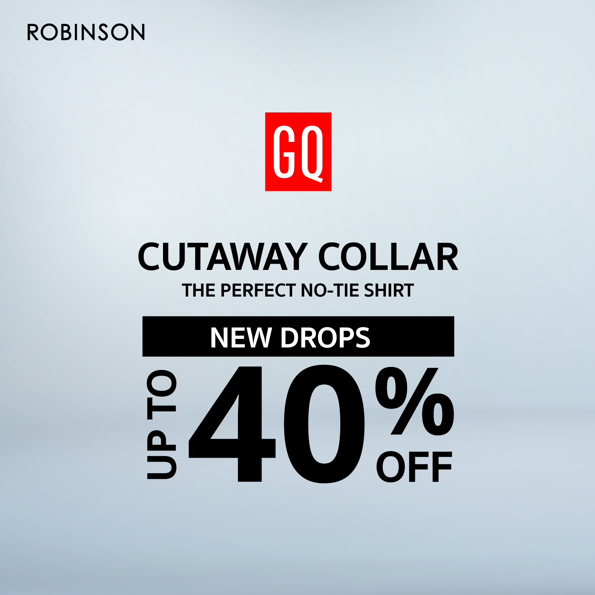 New Arrival !! GQ WHITE – Cutaway Collar