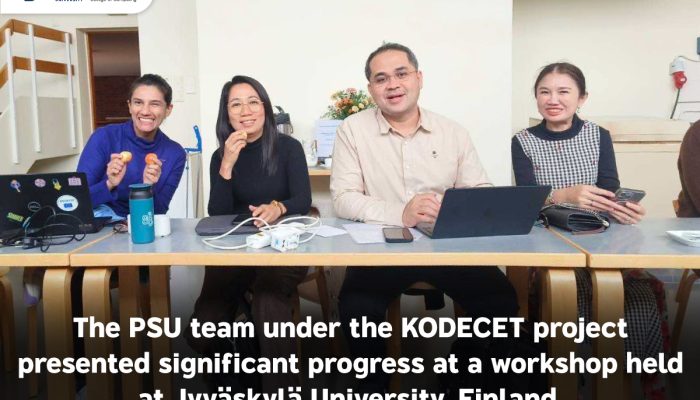 The PSU team under the KODECET project presented significant progress at a workshop held at Jyväskylä University, Finland.