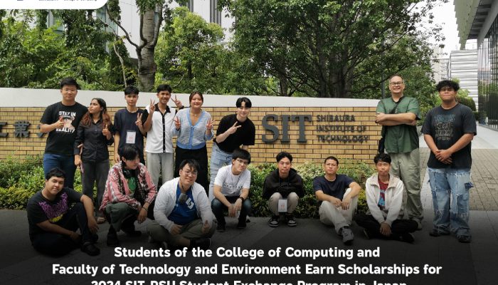 Students of the College of Computing and Faculty of Technology and Environment Earn Scholarships for 2024 SIT-PSU Student Exchange Program in Japan