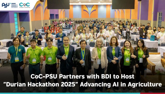CoC-PSU Partners with BDI to Host “Durian Hackathon 2025” Advancing AI in Agriculture