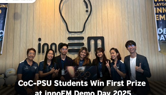 CoC-PSU Students Win First Prize at innoEM Demo Day 2025