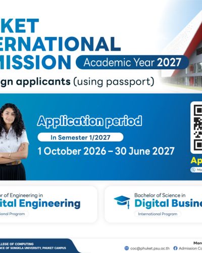 Phuket International Admission for Academic Year 2027